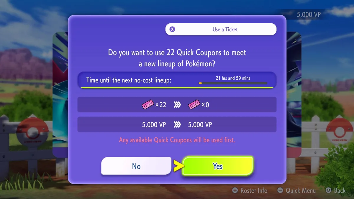 Pokemon Champions team training screen illustrating the test-and-revise workflow